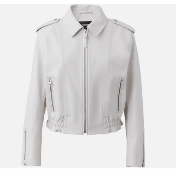 Mackage Jolene Classic Lamb Leather Jacket - Picture 1 of 8